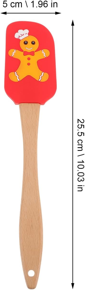 Silicone Spatula Cake Butter Spatula Multi-function Cream Spreader Cream Butter Spreader Kitchen Supply Practical Cheese Xmas Printing Cake Baking