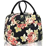 HSicily Lunch Bags for Women, Insulated Lunch Box Lunch Tote Bag Durable Thermal Lunch Bag for Work School Picnic Travel Beach