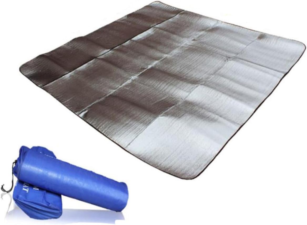 Outdoor Dampproof Mat Lightweight Camping Sleeping Blanket with Aluminum Film Picnic Cushion for Hiking and Outdoor Activities