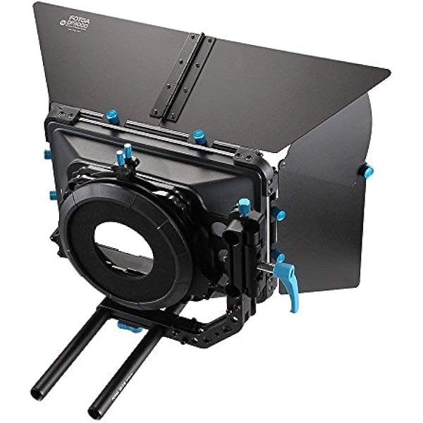 FOTGA Profesjonalna matowa osłona przeciwsłoneczna do 15 mm Rod DSLR Rigs Matte Box Kit z uniwersalnym zestawem pączków obiektywu