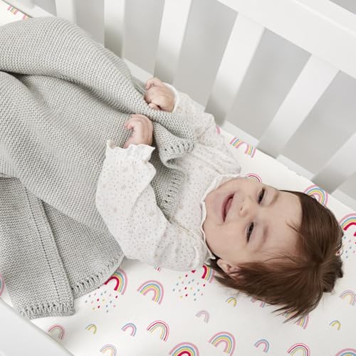 Image of Little Grape Land 2PK Crib Sheets for Girls,Soft Mattress Cover 52x28