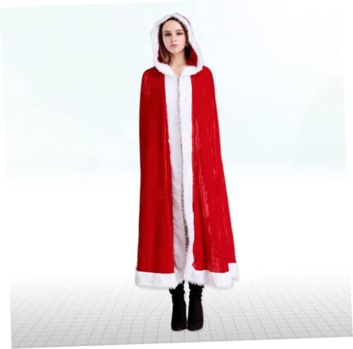 Vista 6 de NOLITOY Hooded Cape Adult Costumes Hooded Cloak Kids Cape Kids Costumes Kids Santa Costume Clothing Child