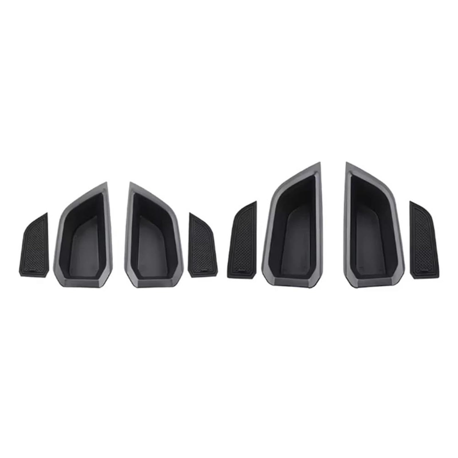 Fcaopcwama Front Back 4 Pcs For Audi Q4 E-Tron Etron 2019-2025 Car Front Rear Door Storage Box Central Armrest Cases Accessories Car Armrest Storage Box