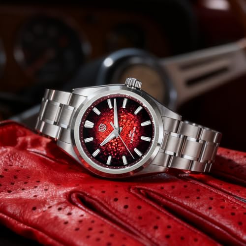 Image of watchdives WD0003C Elementum Original Design Men Watch VH31 Sweep Second Quartz Watch 36mm Sapphire Crystal Luxury Wristwatch 100m Waterproof Stainless Steel