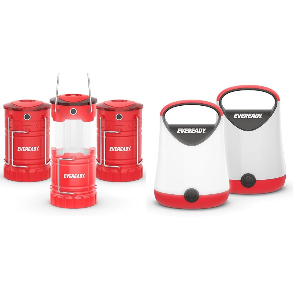 Amazon.com: Eveready LED Lantern 360 PRO 3-Pack and X-250 2-Pack