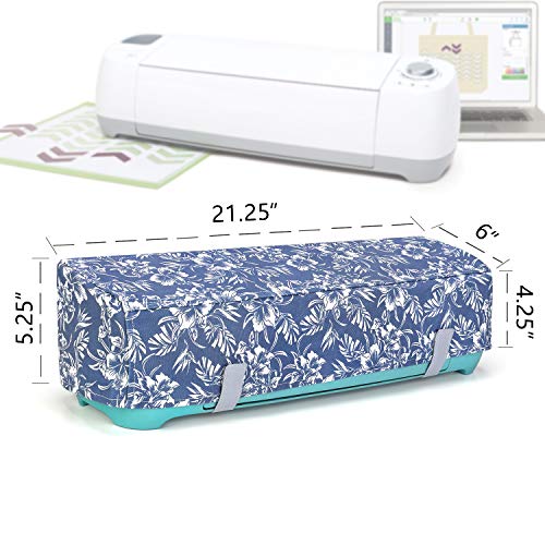 Luxja Dust Cover Compatible With Cricut Explore Air And Explore Air 2,Cover With Back Pockets, Flowers #TOP3