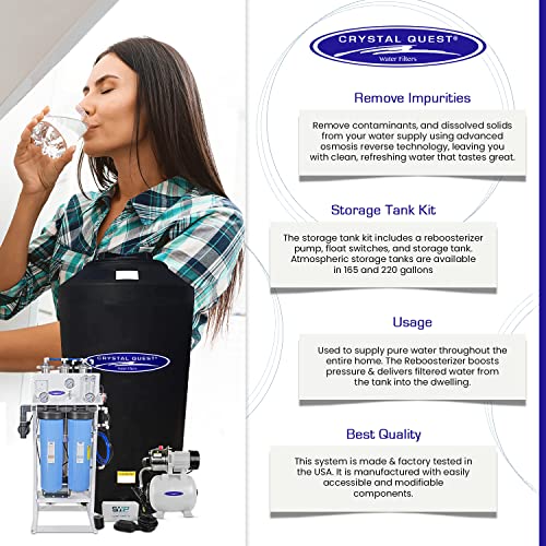 Crystal Quest Whole House Reverse Osmosis Water Filtration System | Compact, Space Saving, 3-Stage Filter | Made in USA | 750 GPD thumbnail 4