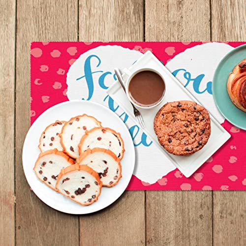 Sets de table tissu Oxford résistant chaleur lavable cuisine