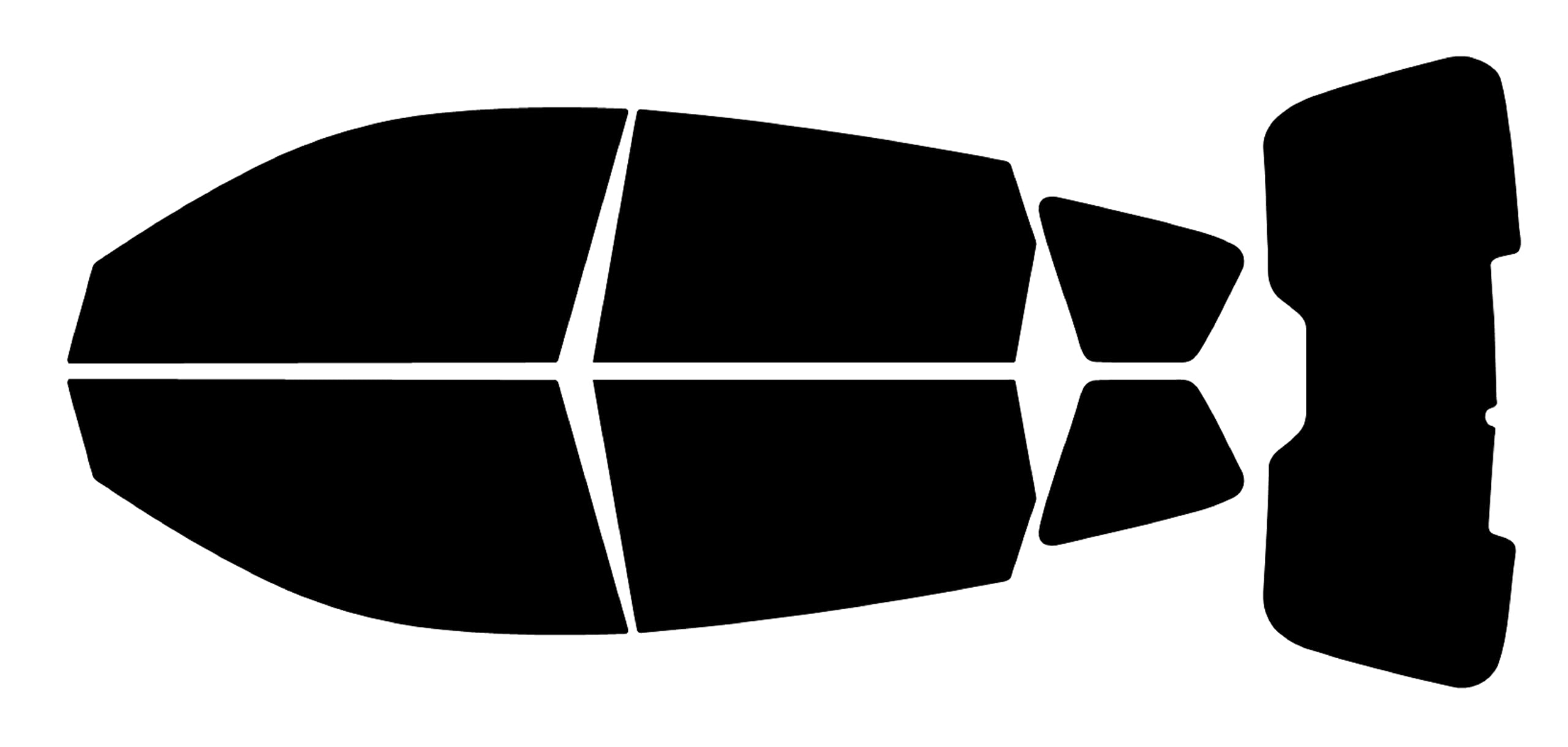 True Line Automotive Precut Car Window Tint Compatible with Pontiac Vibe Hatch 2003-2008 - 20% All Side and Back Windows - Window Tint Film - Pre Cut Window Tint for Car Windows - Tint Kit