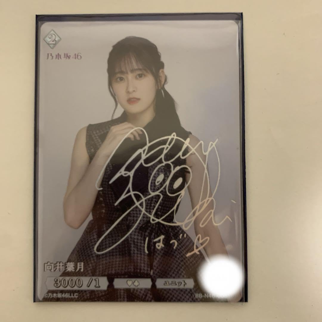 乃木坂 ビルディバイド　向井葉月　シークレット　型押しサイン　サイン 卒業 向井葉月シークレット