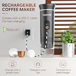 KEJECTOR Portable Espresso Maker Coffee Machine for Travel 20-Bar Coffee Maker Compatible with Ground Coffee & NS Capsule for RV, Outdoor Cafetiere Espresso, Travel Coffee Maker Mini Espresso Machine