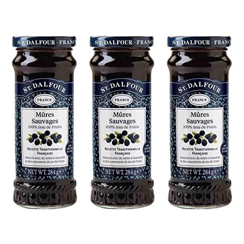 Kit 3x Geleia Francesa St. Dalfour 100% Frutas Amora (Mures e Sauvages) 284g