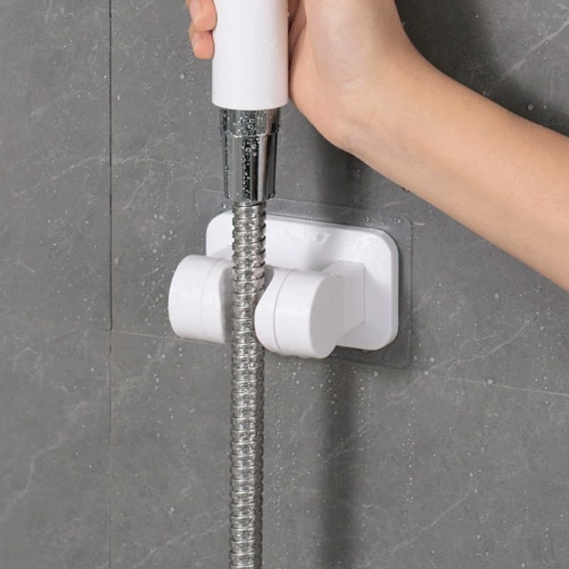 Puncture free Bathroom Shower Holder Home use Adjustable Spray Plastic with Fixed Base