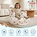 UNEEDE Inflatable Baby Seat for 3 Months & Up, Infant Floor Chair for Sitting Up with Built in Air Pump, Lightweight Travel Baby Bath Seat for Home, Camping, Beach & Outdoor