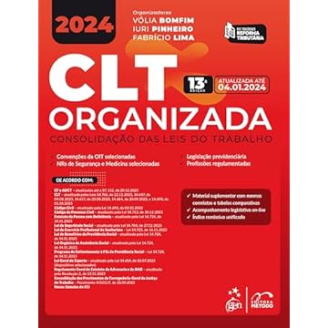 Capa do livro Clt Organizada-consolidação das Leis de Trabalho