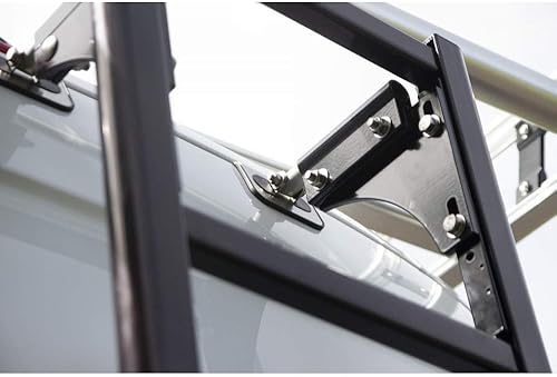 AAL - Escalera de acceso para puerta trasera de furgoneta, color negro (sin perforación) (compatible con Mercedes Sprinter 2007 y más recientes con