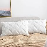 MATERIAL DE ALTA CALIDAD: Lana artificial súper suave y esponjosa en la parte delantera, terciopelo delicado en la parte trasera, duradero y resistente al desgaste, costura fina, excelente mano de obra, resistente a la decoloración.