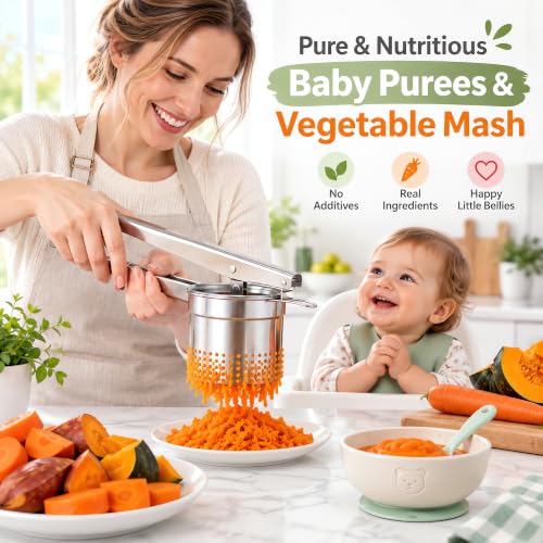 Livilord 15-Oz Stainless Steel Potato Ricer - 13.49 w/ Code + 50% Off Code 34S39RGX - image 7