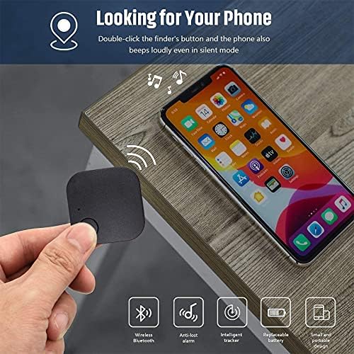 Key Finder,Key Finder for iOS/Android Phone, Key Finder and Item Locator for Purse Wallet Keychain,Bluetooth Tracker with One Touch Find & Anti-Loss Function (black)