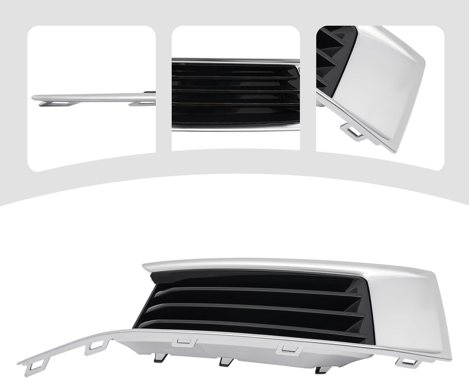 Fog Light Cover for Cadillac XTS 2018-2019,Right Passenger Side Fog Lamp Cover Replacement,Black Chrome ABS Trim KD569903222