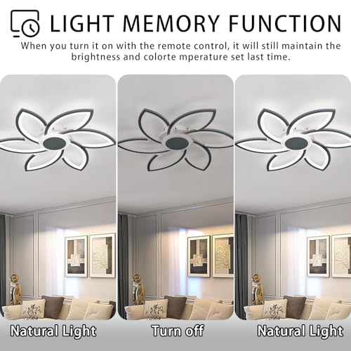 Éclairage de plafond intelligent variable avec fonction mémoire et lustre APP complet - 5