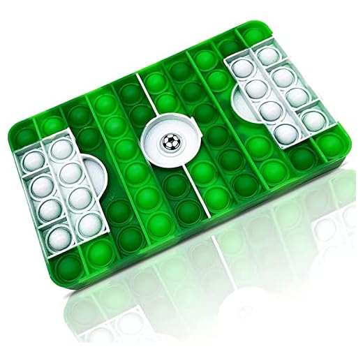 Popit Fußballfeld Fidget Toy Anti Stress Spielzeug für Erwachsene Sensorik Bubble Fidget Toy Geeignet für Menschen mit Autismus, ADHS und Angststörungen (Fußballfelder)
