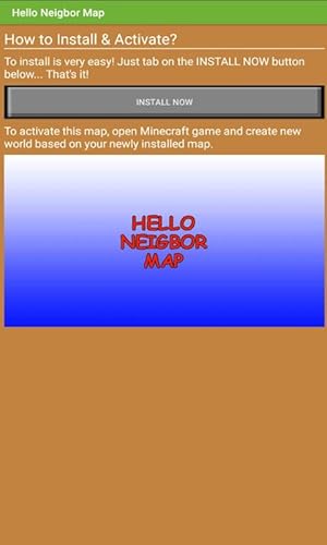 Craft Map Hello Neighbor Adventure for Minecraft Pro