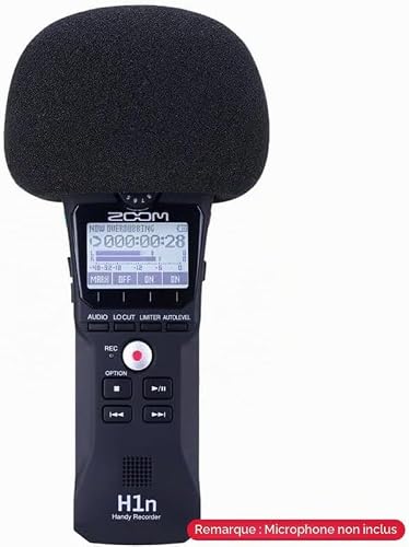 YOUSHARES Zoom H1n Handy Recorder Windshield with Foam Cover - Pop Shield for Zoom H1 Portable Digital Recorder, Microphone Wind Screen Muff Indoor/Outdoor - 3