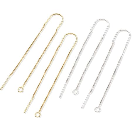 Amazon 手作り工房 My Mama ステンレス製 チェーンピアス パーツ 2ペア ステンレス ピアス パーツ ゴールド アクセサリーパーツ 通販