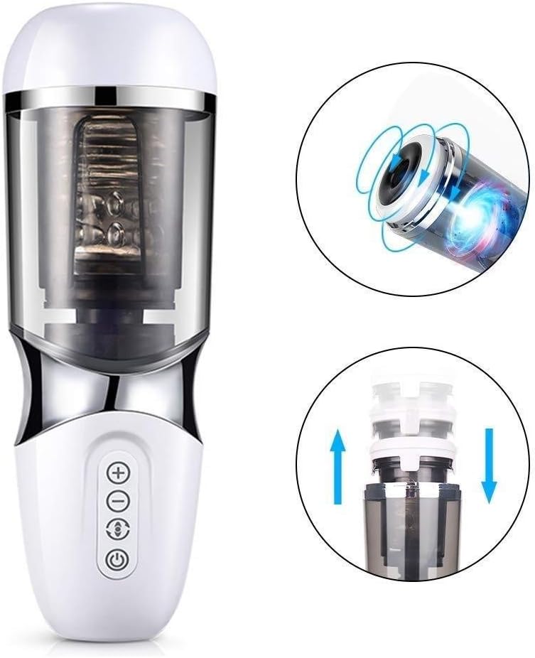 Male Automatic P_Ston Cup Deep Throat Oral Machine for Man Sucking 10 Modes Electric Thrusting Blowjob Vibrating Toys