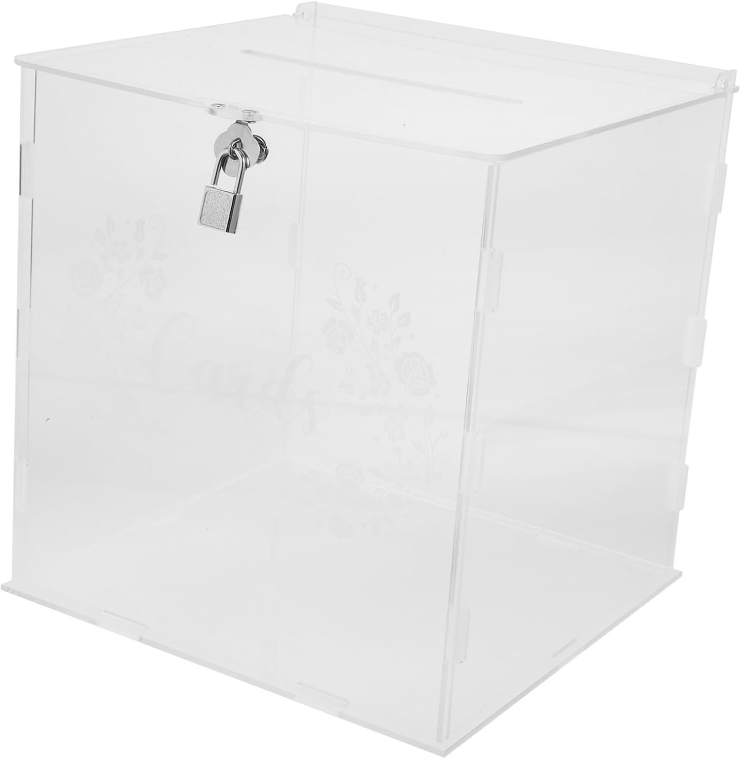Wedding Card Box with Lock Elegant Card Holder for Parties Weddings and Special Events Sturdy Decorative Storage