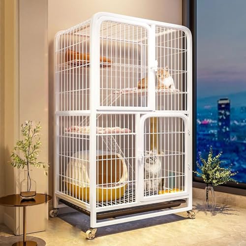 Grand parc pour chat intérieur et extérieur en métal modulaire pour chatons