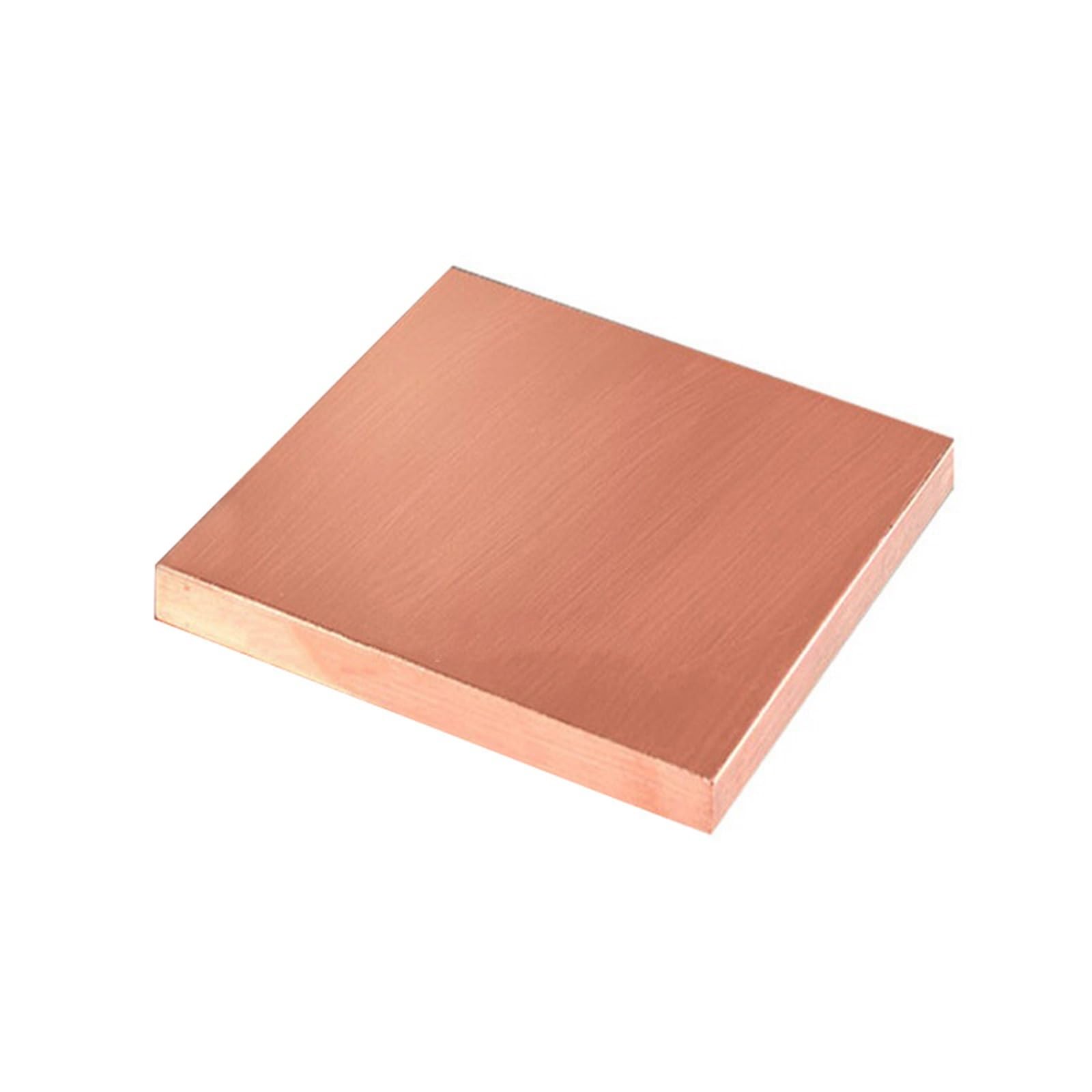Plaque Plate 1pcs Moule Industriel ou Art métallique Plaque de cuivre Tablettes de cuivre Pur Matériau de Bricolage Matériaux carrés (100x50x4mm)