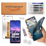 AmComponent - display di ricambio per SAMSUNG GALAXY A12 SM-A125 schermo LCD + vetro touch screen | Componente di ricambio con luminosità intensa e risposta al tocco reattiva