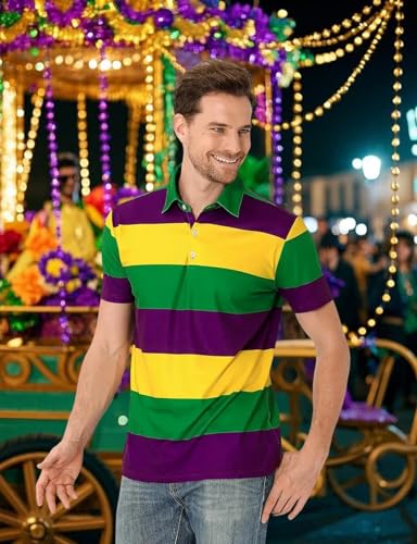 Men's Novelty Short Sleeve Golf Polo Shirt2