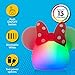 Disney Minnie Mouse Squishy Light, Color Changing, Night Light for Kids, USB Lamp, Battery Operated, Dimmable, Ideal for Bedroom, Playroom, Living Room, and More, 66945