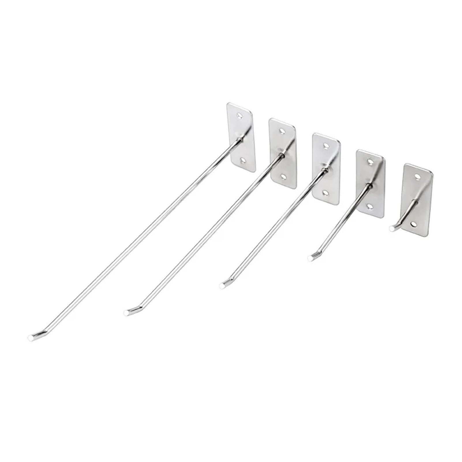 Gancho de pared de acero de 4x190mm para colgar joyas y accesorios (10 uds)