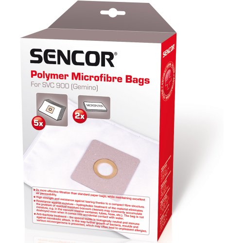 Sencor sacs pour aspirateur SVC 900 - 5 unités Cover
