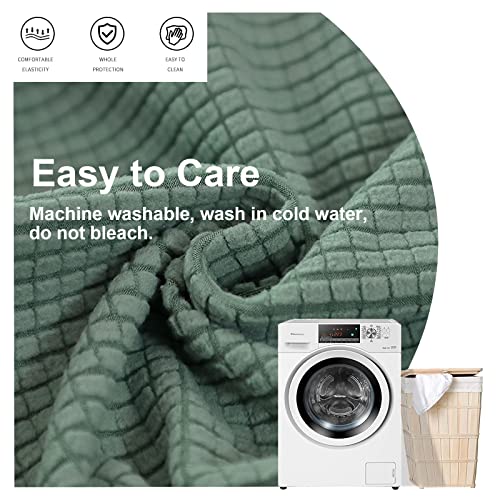 Image of FUANGUI Ottoman Cover Stretch Storage Ottoman Bench Slipcover Printed Folding Storage Bench Ottoman Cover Footrest Stool Slipcover Footstool Protector Cover with Elastic Bottom, Large