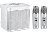 【 Karaoke con microfono inalambrico 】¡Sistema de karaoke inalámbrico profesional con todas sus necesidades! Que es pequeño en tamaño pero potente en el sonido y el canto. El subwoofer rico y poderoso está incorporado y proporciona un bajo súper profundo y un efecto de sonido envolvente. Es agradable opción de entretenimiento para los niños, la familia y los amigos de todas las edades.