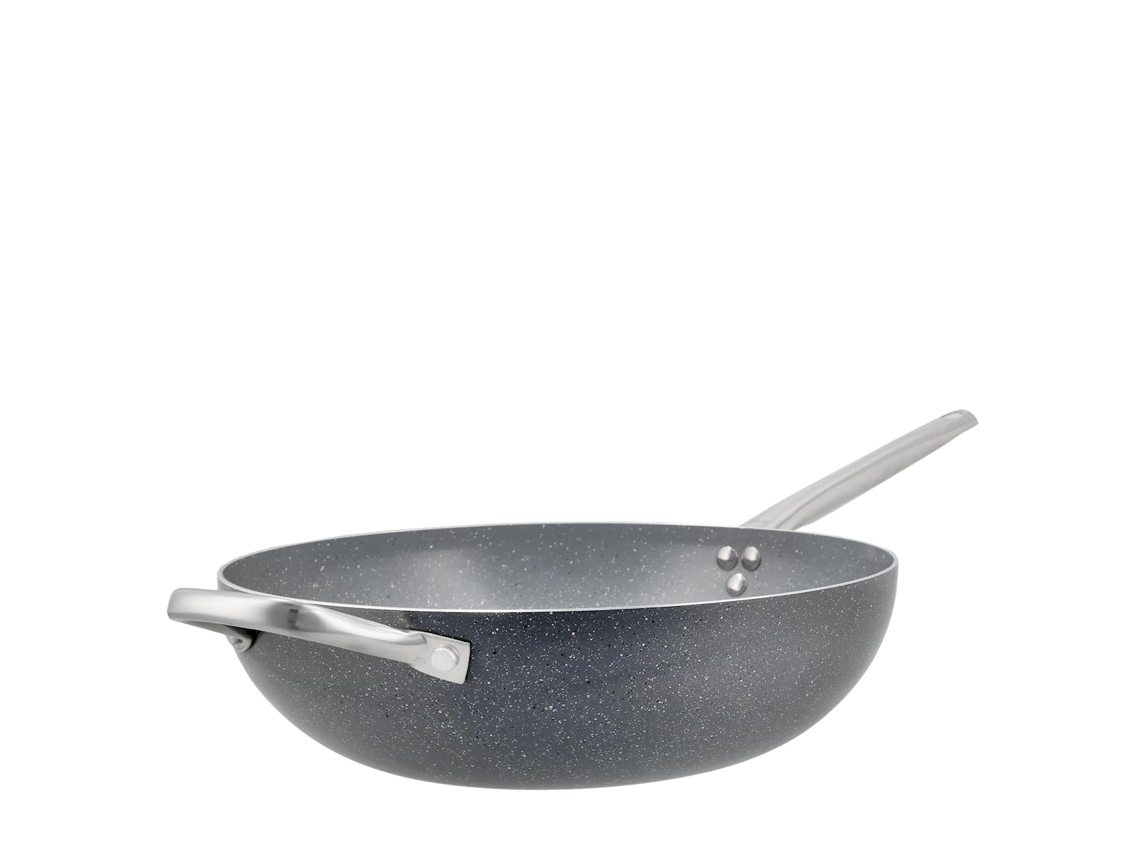 H&H Wok Heritage 32 cm – Alluminio con Rivestimento Antiaderente in Ceramica – Adatto a Tutti i Piani Cottura, Incluso Induzione – Manico Ergonomico