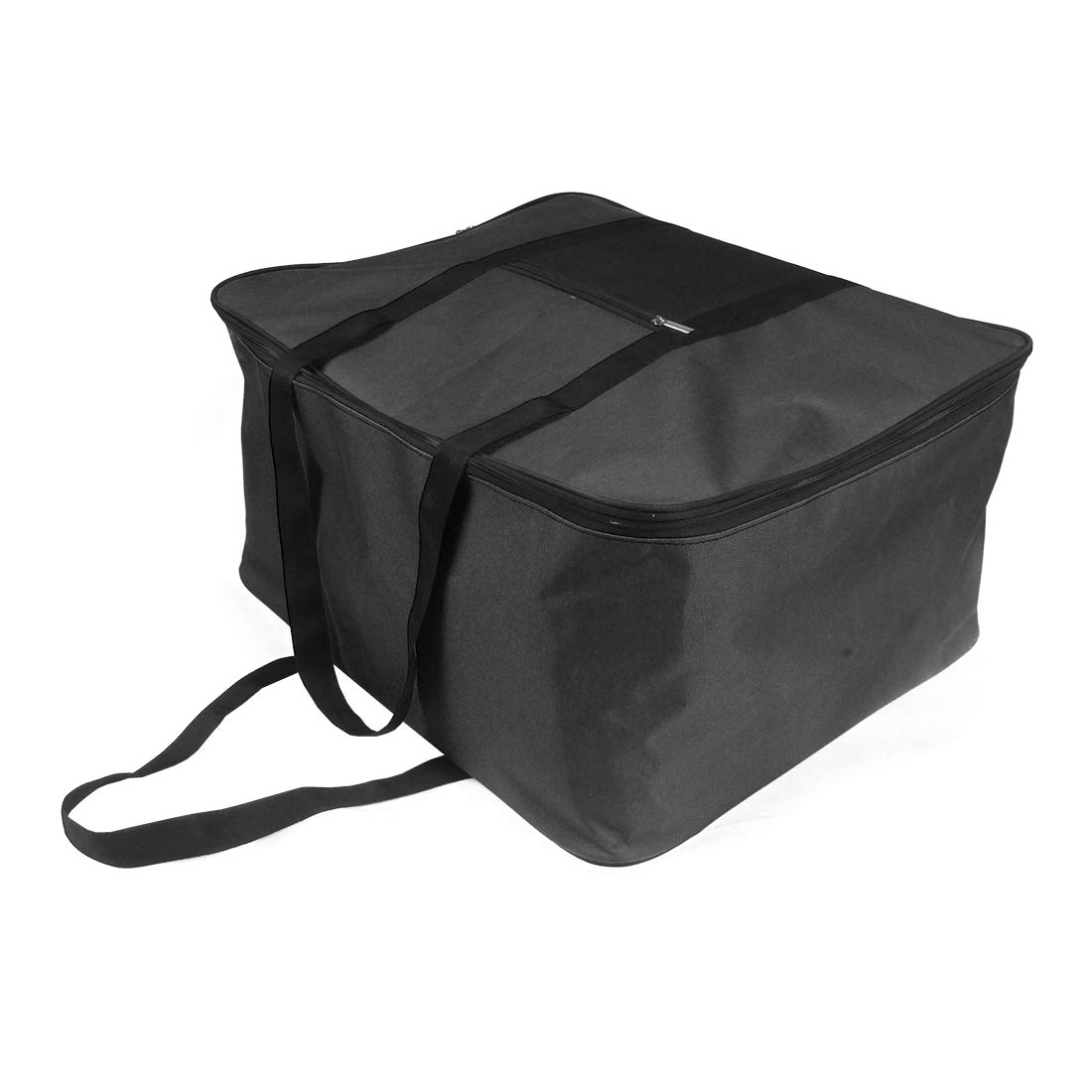 Pretty Krafts Set of 1 Oxford Fabric Big Underbed Storage Bag with Pocket, Handle & Zipper | Dust Moisture Resistant, Reusable, Collapsible, Washable | Comforter & Blanket Bag (53x28x46cm, Black)-image-34