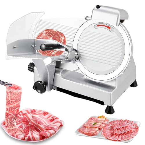 Cortador eléctrico de carne para el hogar, grosor ajustable de 0 a 12 mm, perfecto para cortes fríos, queso, pan y frutas