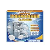 Deep Clean Dishwasher Cleaner Tablets - 24 Count | Removes Limescale, Odors & Residue | Fresh Scent | Safe for All Dishwashers (Brand Name Optional)