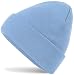 Produktbild Hatsatar Unisex warme Beanie Strickmütze | Wintermütze für Damen & Herren | Feinstrick Mütze doppelt gestrickt | warm & weich (Blue Sky)