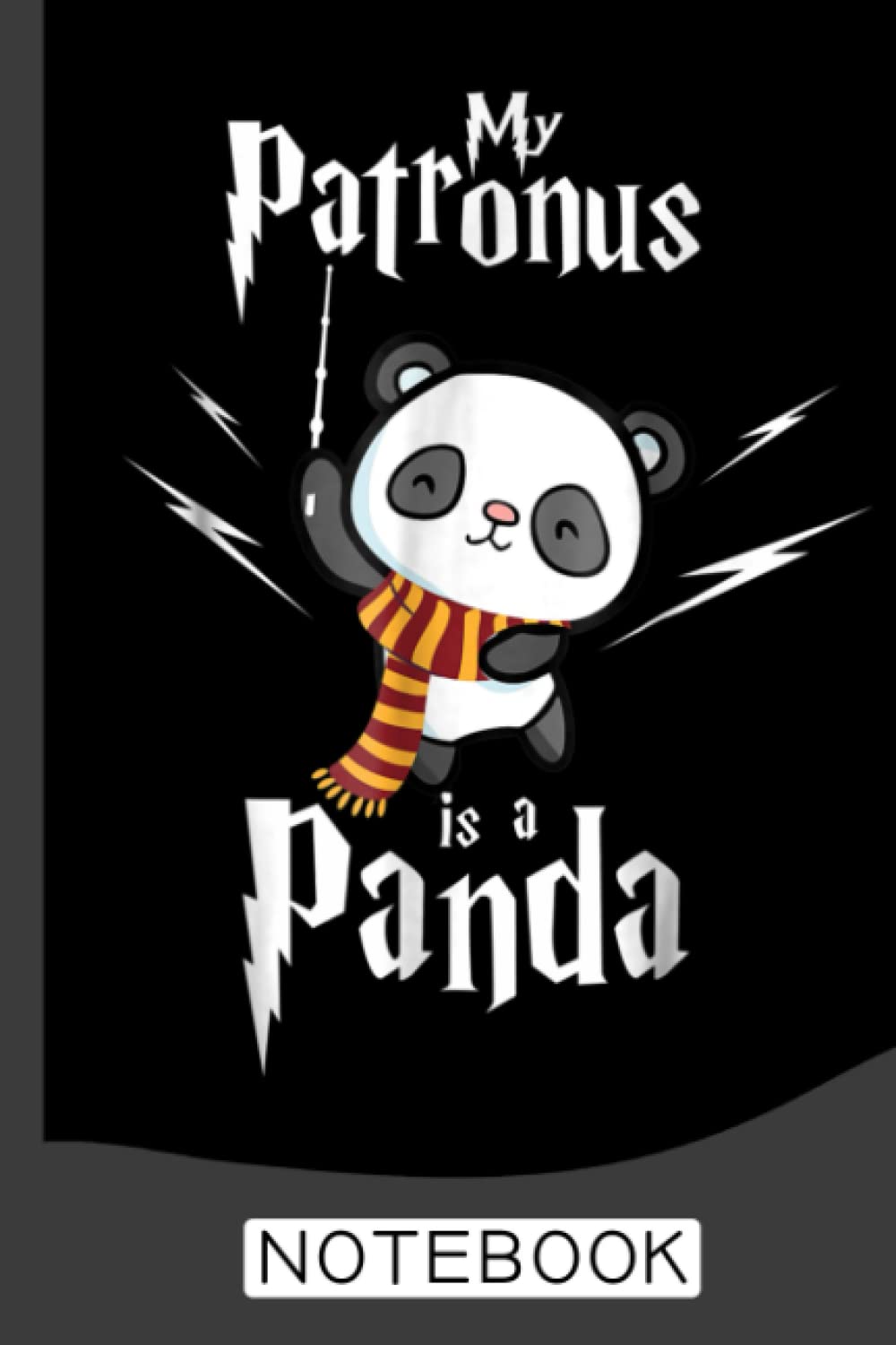 My Patronus Is A Panda Notebook: Blank Lined Journal 6x9 College Ruled Notebook Cute Panda Gifts Primary Composition Book for Kids & Teenage for Writing & Journaling