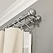 Decopolitan Urn Telescoping Double Drapery Rod Set, 72-144
