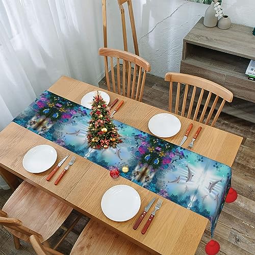 Chemin de table pour cuisine pour masquer et protéger des taches - 6