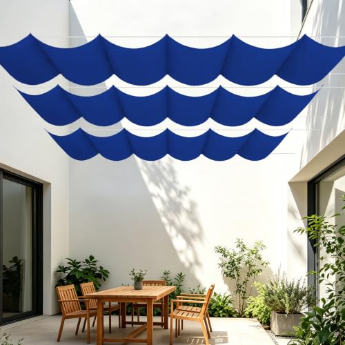 Voiles d'ombrage rétractable imperméable rectangulaire 10m - 2