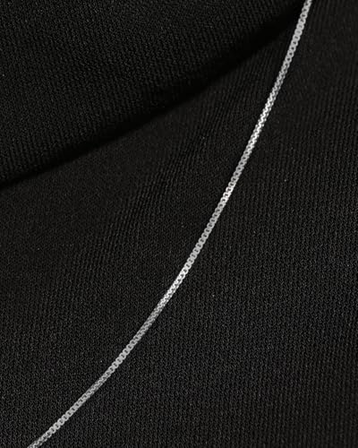 Image of Clara Anti-Tarnish 925 Sterling Silver Chain Necklace in 18 inches | Gift for Women and Girls| Minimal Daily Wear
